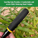 2-in-1 Trowel and Transplanter Gardening Tool Set, Outdoor Hand Tools, with Non-Slip Handle and Protective Blade Covers, Ideal Gardening Gifts for All (Black) by GreenHaven Gardens