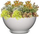 Classic Home and Garden Premiere Collection Planter, Rosie 10", Stark White by GreenHaven Gardens