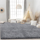 4x6 Area Rug for Living Room: Fluffy Shag Soft Washable Rugs Fuzzy Plush Indoor Carpet for Bedroom Nursery Playroom Dorm Kids Girls Boys Room (Dark Grey, 4'x6') by TinyTreasures Baby Boutique