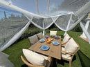 Mosquito Net for Patio 13 x 10 FT | Very Large Sizes & Fabric Designed for Outdoors | Insect House Screen Netting for Gazebo, Porch & Garden Terrace | White Outside Canopy Bug Protection by GreenHaven Gardens