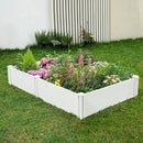 PASAMIC Durable Vinyl Raised Garden Bed, 6x3x1ft Raised Bed for Gardening, Planter Box with Open Bottom, Raised Garden Bed Outdoor, DIY Above Ground Garden Bed for Fruit, Vegetables, Herbs by GreenHaven Gardens