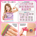 Dpai Friendship Bracelet Making Kit for Girls,DIY Arts and Crafts Toys,Jewelry String Maker Kit,The Best Birthday Gifts Ideas for Girls 6 7 8 9 10 11 12+ Years Old（Rose and Black by TinyTreasures Baby Boutique