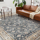 Washable Area Rug 10'x14' Boho Design Non-Shedding Easy Care Ideal for High Traffic Areas in Living Room Bedroom Office Coffee Table Kitchen Large Carpet by TinyTreasures Baby Boutique