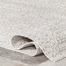 nuLOOM 2' x 8' Solid Hand Braided Indoor/Outdoor Area Rug, Pet-Friendly, High Traffic, Weather Resistant, for Patio, Balcony, Bedroom, Living, Dining Room, Wynn Ivory by GreenHaven Gardens