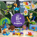 Imagimake 5 in 1 Awesome Craft Kit | Over 15 Projects - Creative DIY Arts & Crafts, Craft Kit for Kids | Gifts for 5 6 7 8 9 10 11 12 Years Old Girls & Boys | Arts and Crafts for Kids Ages 6-8 & 8-12 by TinyTreasures Baby Boutique