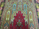 4' X 6' Antique 1920s Handmade Turkish Mehrab Design Wool Rug Lantern Beautiful