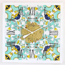 The Gears Clock Wall Clock Italy Collection with Moving Gears (Amalfi, 36 inch Square) by CozyNest Decor