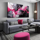 GUGIKA Pink Wall Art for Living Room, Abstract Canvas Wall Decor for Bedroom Decor, Modern Print Paintings, Size 24x48 Inches by CozyNest Decor