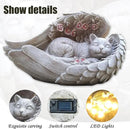 Solar Cat Garden Statues Outdoor Décor-Cat Figurines Solar LED Light Lawn Ornaments - Yard Decorations for Patio, Balcony, Backyard -Unique Birthday House Warming Gifts for Mom by CozyNest Decor