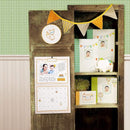 C.R. Gibson Animals 'Hello World' Baby Calendar Baby First Year Tracker, 11'' W x 18'' H by TinyTreasures Baby Boutique