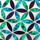 Sunnydaze Cool Blooms 10" Mosaic Glass Garden Gazing Globe with LED Solar Light - Set of 2 by CozyNest Decor