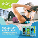 RAD Original Peanut Massage Ball – Medium Density Yoga Deep Tissue Roller Ball – Myofascial Release for Back, Neck, Feet, Psoas & Spine – Suboccipital & Thoracic Trigger Point Therapy by CozyNest Decor
