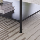 Upholstered Ottoman Coffee Table Foot Rest With Open Storage by HouseOfZazla