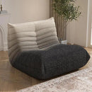 Bean Bag Chair, Fireside Chair Bean Bag Sofa Large Bean Bag Chair for Adults, Bean Bag Chairs for Teens with High Density Comfortable Foam, Memory Foam Bean Bag for Living Room, Bedroom (Black&White) by CozyNest Decor