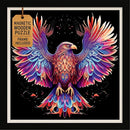 Magnetic Jigsaw Puzzles For Adults With Frame - Wooden Puzzle Animals 200 Piece - Lazer Cut Wooden Puzzles - Rompe Cabezas Para Adultos - Animal Head Wall Art Decor - Christmas & Birthday Gift (Eagle) by TinyTreasures Baby Boutique