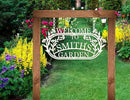 YTDESIGN Personalized Garden Sign, 42.0 x 12.0 inches, Stainless Steel, Decorative Outdoor Signage by CozyNest Decor