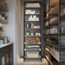 Finnhomy 9-Tier Wire Shelving Unit Adjustable Steel Wire Rack Shelving, 81 Inches Height 9 Shelves Metal Storage Rack, Pantry Shelves for Storage with PE mat, NSF Certified, Black by GreenHaven Gardens