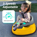 Baby Bumper Car, 6V Electric Kids Bumper Car for Toddlers with Remote Control, Bluetooth - Yellow by TinyTreasures Baby Boutique