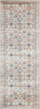 Keen Home Design 2x12 Rug - Machine Washable Runner Rug with Non-Slip Backing, Ideal for Hallway, Entryway, Kitchen, Laundry Room - Vintage, Easy Clean, Durable, Low Pile - (2'6" x 12') by CozyNest Decor