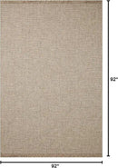 Loloi Dawn Collection Indoor/Outdoor DAW-04 Coffee 7'-8" x 7'-8" Round Area Rug by GreenHaven Gardens