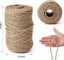 Natural Jute Twine,328 Feet 4mm Hemp Twine Rope for Gift Wrapping Craft Plant Garden Christmas Handmade Arts Decoration Packing String Home Decor by GreenHaven Gardens