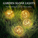 Honoson 3.9 Inch Solar Globe Lights Outdoor Waterproof, Solar Balls for Garden Cracked Glass Ball, Ground Landscape Garden Decor for Patio and Yard Lawn Backyard (4 Pieces) by GreenHaven Gardens