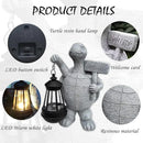 Sea Turtle Solar Garden Statues,Resin Sea Turtle Figurine Decorations with Solar Lights Lantern, Outdoor Figurines Lawn Garden Statue Decor Art for Lawn,Yard, Balcony Ornament. by GreenHaven Gardens