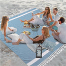 Jumbo Turkish Beach Towel Blanket Picnic Ourtdoor Mat Oversized Sandproof Fast Dry Thin Extra Large Xl Big Huge Compact Soft Cotton Neutral Cute Summer Vacation Gifts Travel Essential Cruise Ship Item by TinyTreasures Baby Boutique
