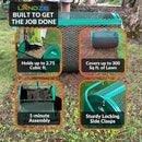 LANDZIE - The Original 24 Inch Compost and Peat Moss Spreader Roller - Top Soil, Sand, Manure, Mulch, Top Dressing Lawn and Garden Spreader by GreenHaven Gardens