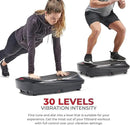 Sunny Health & Fitness Vibration Plate Exercise Machine, Full Body Vibrate Platform for Lymphatic Drainage with Multiple Speeds and Modes, Vibrating Plate Machine for Tension Relief & Weight Loss by CozyNest Decor