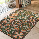 BEQHAUSE Dirt Trapper Door Mat 32" x 48", Non-Slip Entryway Rugs Washable, Floor Mat Stain Resistant and Absorbent Welcome Mat for Front Back Door, Muddy Wet Shoes & Paws, Boho Geometric Floral by CozyNest Decor