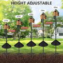 Bird Feeder Pole Stand,95 Inch House Pole for Outdoors Weather Station,Heavy Duty Metal Mount Kit Adjustable Multifunctional Bird Feeder Stand by GreenHaven Gardens