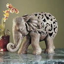Design Toscano Anjan the Elephant Jali Sculpture by CozyNest Decor