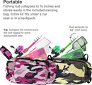 Kids Fishing Pole, Kids Portable Telescopic Fishing Rod Set, Tackle Box and Fishing Net Combo Kit, Kids Fishing Gear for Boys and Girls Age 5-10 and Youth by TinyTreasures Baby Boutique