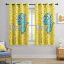 Dinosaur Blackout Curtains for Kids Room - 2 Panels, Each W52×L63, 100% Blackout, Thermal Insulated, Noise Reducing, Perfect for Kids Room and Nersury by TinyTreasures Baby Boutique