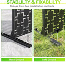 Outdoor Privacy Screen,72" H×47" W Metal Privacy Screen, Freestanding Privacy Fence Panels for Patio by GreenHaven Gardens