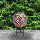 Sunnydaze 10-Inch Solar Gazing Ball for Garden - Glass Outdoor Gazing Globe - Summer Trellis - Set of 2 by CozyNest Decor