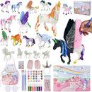 BONNYCO Unicorns Gifts for Girls Painting Kit with 18 Figurines Painting for Kids with Glow in The Dark | Girl Toys 3 4 5 6 7 8 9 10 Years Crafts Kids Gifts Birthday Christmas | Unicorn Toys Niñas by TinyTreasures Baby Boutique
