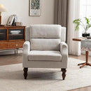 Kidol & Shellder Beige Oversized Accent Chair for Living Room Set of 2 Modern Reading Chair with Back Wide Upholstered Comfy Single Sofa Chair for Bedroom Lounge Side Corner Boucle Fabric Armchair by CozyNest Decor