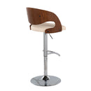 Pino - Mid Century Modern Adjustable Barstool With Swivel by HouseOfZazla