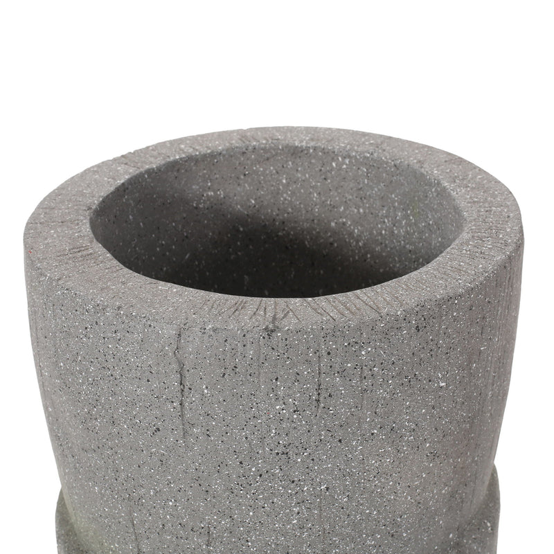 Classic Flower Planter With Magnesium Oxide Material - Stone Gray, photo 8 of 13