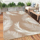 Pauwer Waterproof Outdoor Rug 6x9, Reversible Plastic Straw Patio Camping Rug, Indoor Outdoor RV Mat Carpet for Deck, Camper, Porch, Balcony, Backyard, Picnic, Leaf Brown by GreenHaven Gardens
