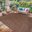 Washable Indoor Outdoor Rug 6x9 Weather Resistant Area Rugs Modern Solid for Porch Deck Balcony Backyard Patio Outside Carpet (6 X 9 Gold Brown) by CozyNest Decor