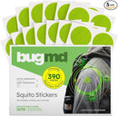 BugMD Squito Stickers Mosquito Repellent Patch Stickers for Adults (390 Patches), Safe & Effective Insect Repellent Patches for Toddlers, Kids, Camping, Beach & Outdoor Essentials by TinyTreasures Baby Boutique