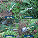 Set of 12 Garden Tool, iHansee Heavy-Duty Aluminum Gardening Hand Tools with Rubber Non-Slip Handle, Garden Apron, Gloves, Kneeling Pad and Storage Bag, Garden Hand Tools Starter Kit Landscaping Tools by GreenHaven Gardens