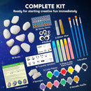 Rock Painting Kit- Glow in The Dark Rock Kit, Arts and Crafts for Kids Ages 6-12, Art Supplies Toy, Kids Craft Paint Kits, Arts & Crafts for Boys Girls Birthday Party Gift Toy by TinyTreasures Baby Boutique