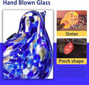 Glass Bird Shaped Plant Watering Ball Glass Automatic Watering Ball Flower Pot Insertion Spike Drip Irrigation Device Watering Ball Irrigation System Plant Enthusiast Gift (Dark Blue) by GreenHaven Gardens
