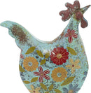 Deco 79 Metal Rooster Decorative Garden Sculpture Indoor Outdoor Distressed Standing Garden Statue with U Shaped Feet, Outdoor Sculpture 10" x 5" x 17", Green by GreenHaven Gardens