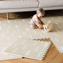 Baby Play Mat for Floor – 6x8ft Old White | Soft Non Toxic Premium EVA Foam Tiles for Tummy Time, Crawling & Playroom – Waterproof Interlocking Floor Mat for Babies & Toddlers by Lillefolk (12 Tiles) by TinyTreasures Baby Boutique