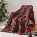 Chunky Knit Throw Blanket, 40''*50'' Knitted Throw Chenille Yarn for Bed Couch, Handmade Stripe Crochet Big Thick Blanket, Machine Washable Cute Comfy Blanket for Home Decor by CozyNest Decor